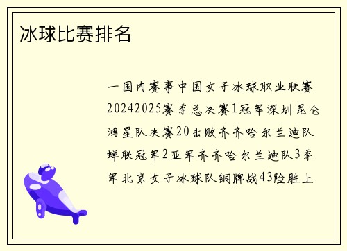 冰球比赛排名